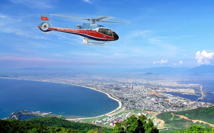 "Du hí bằng trực thăng" - loại hình hấp dẫn đang được ưa chuộng tại Đà Nẵng!